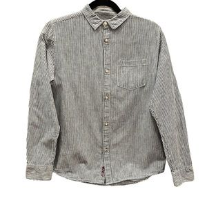 ZARA Boys, Striped button down dress shirt. 70% cotton 30% Linen.